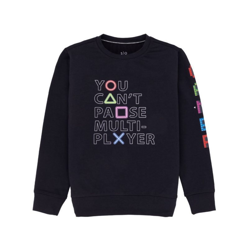 Boys Printed Lightweight Sweatshirt