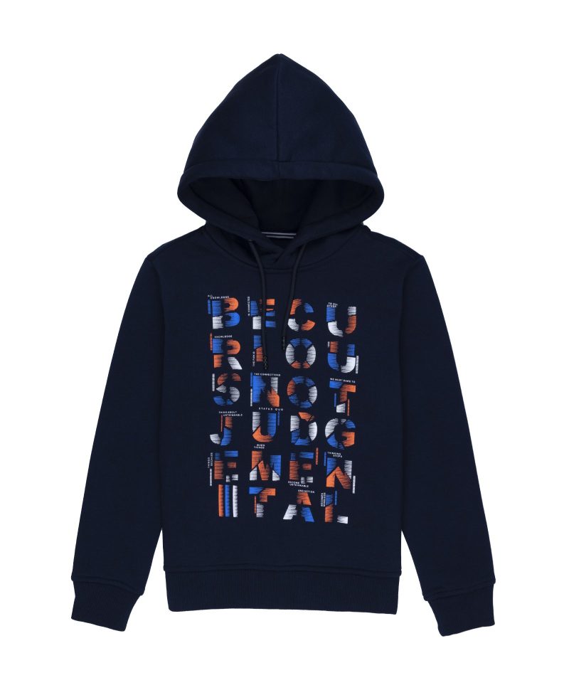 Boys Printed Hooded Sweatshirt