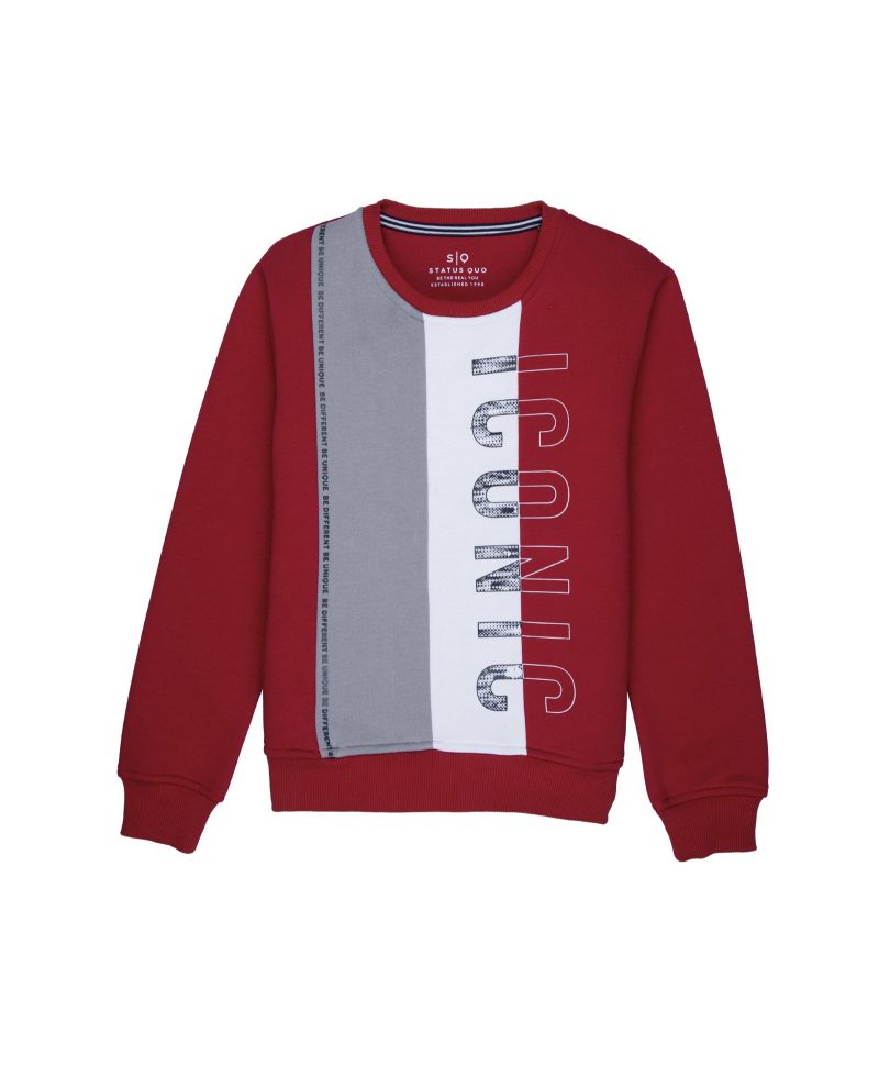 Boys Mix & Match Round Neck Sweatshirt