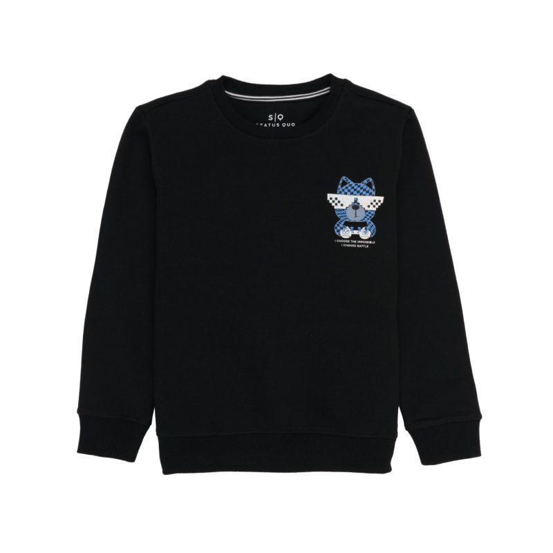 Boys Front & Back Printed Sweatshirt