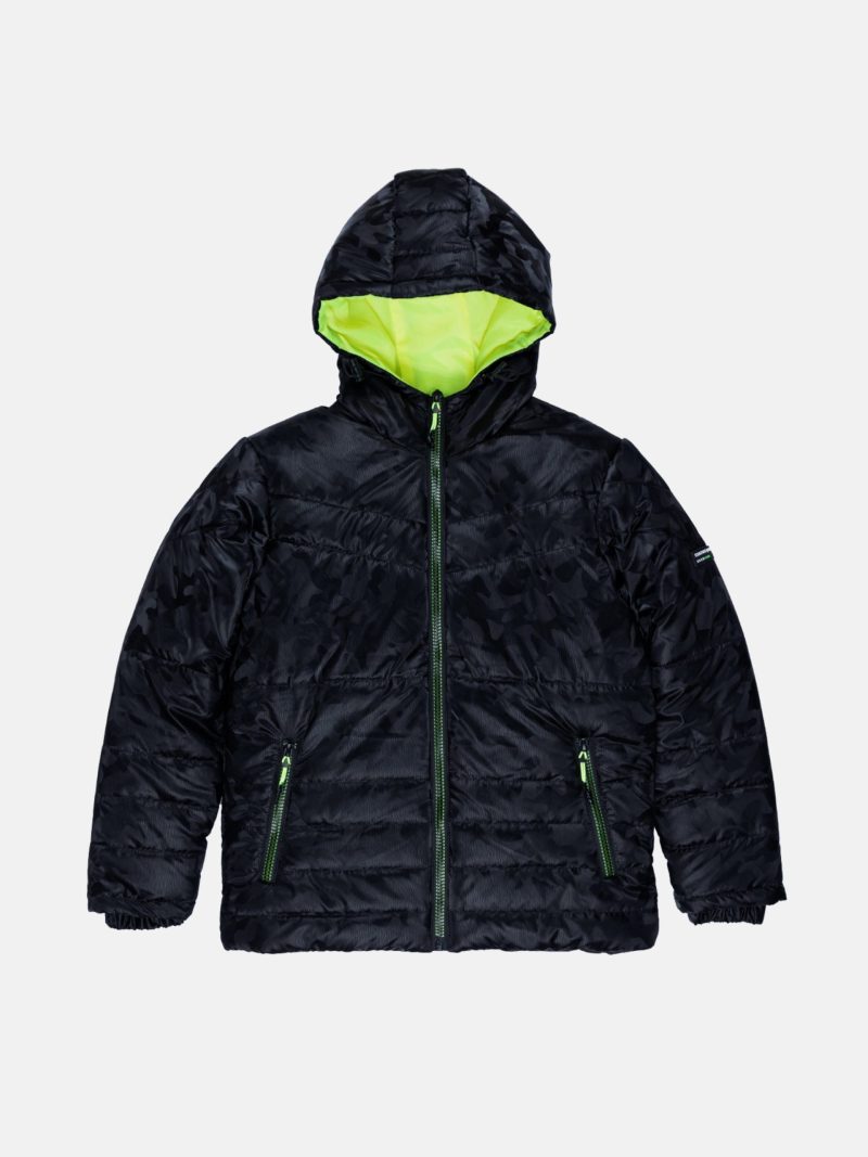 Boys Quilted Hooded Jacket