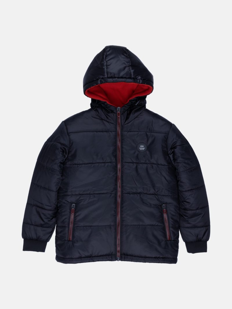 Boys Quilted Hooded Jacket