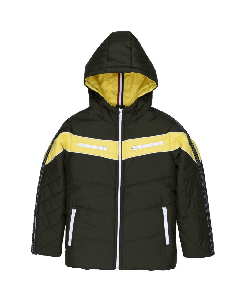 Boys Colour Blocking Hooded Jacket