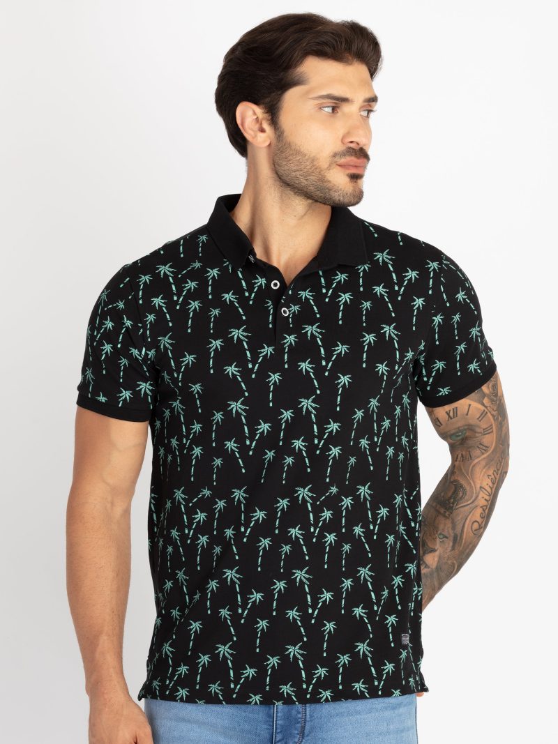 Mens All Over Printed Polo T-Shirt