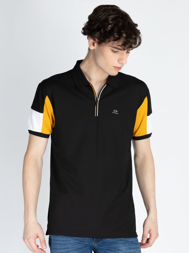 Mens Cut & Sew Polo T-Shirt