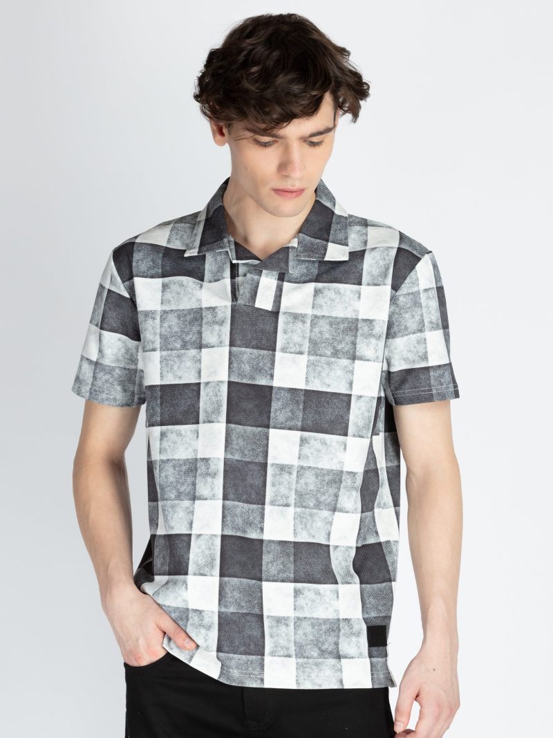 Mens All Over Printed Polo T-Shirt
