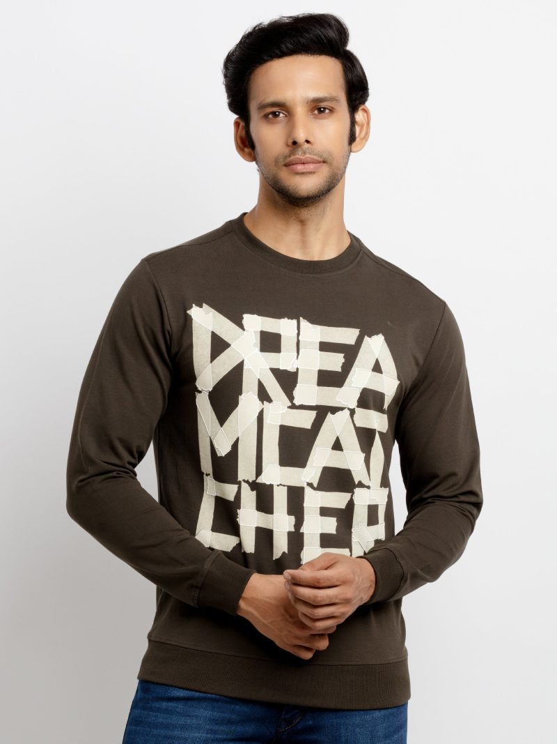 Mens Printed Lightweight Sweatshirt