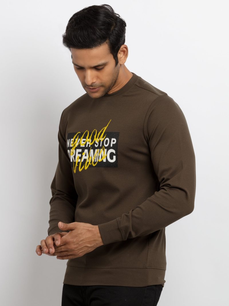 Mens Solid Sweatshirt