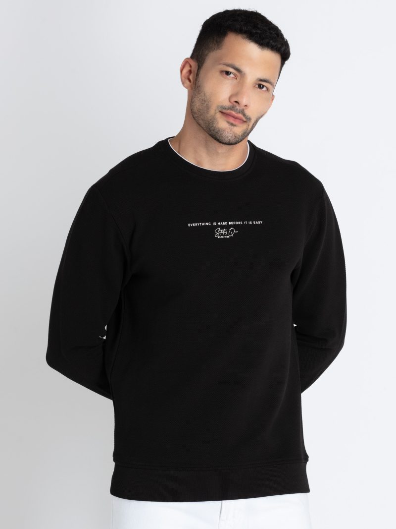 Mens Solid Lightweight Sweatshirt