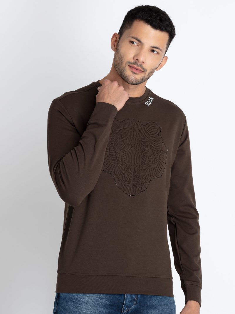 Mens Solid Lightweight Sweatshirt