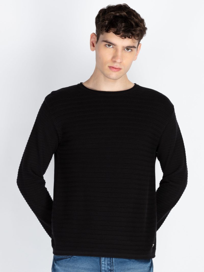 Mens Textured Sweater