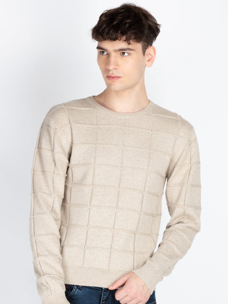 Mens Textured Sweater