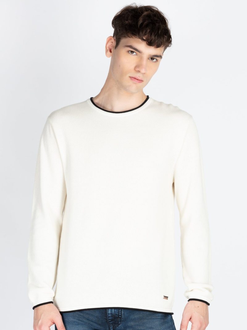 Mens Textured Sweater