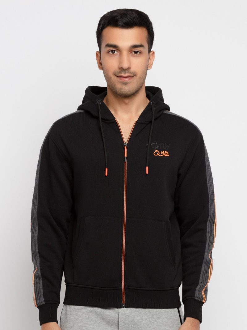 Mens Hooded Zipper Sweatshirt