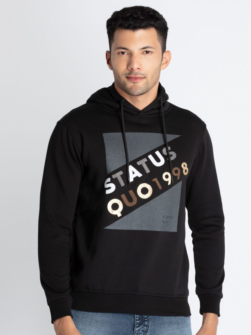 Mens Printed Sweatshirt With Hoodie