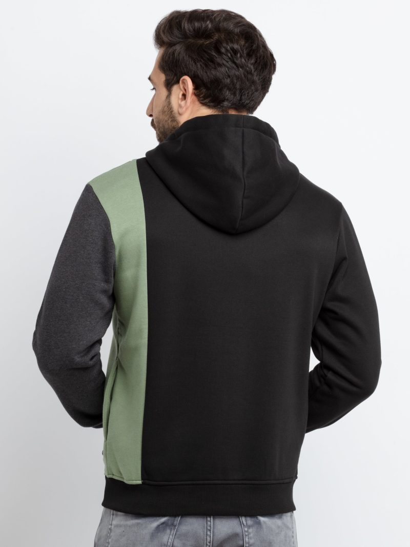 Mens Cut & Sew Hooded Sweatshirt