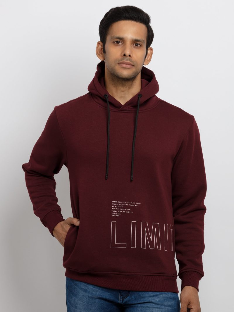 Mens Printed Hooded Sweatshirt