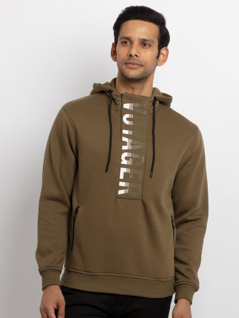 Mens Printed Hooded Sweatshirt