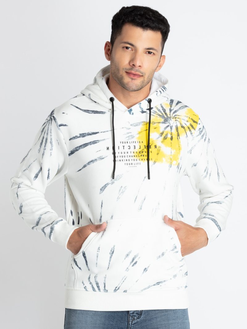 Mens All Over Print Sweatshirt With Hoodie