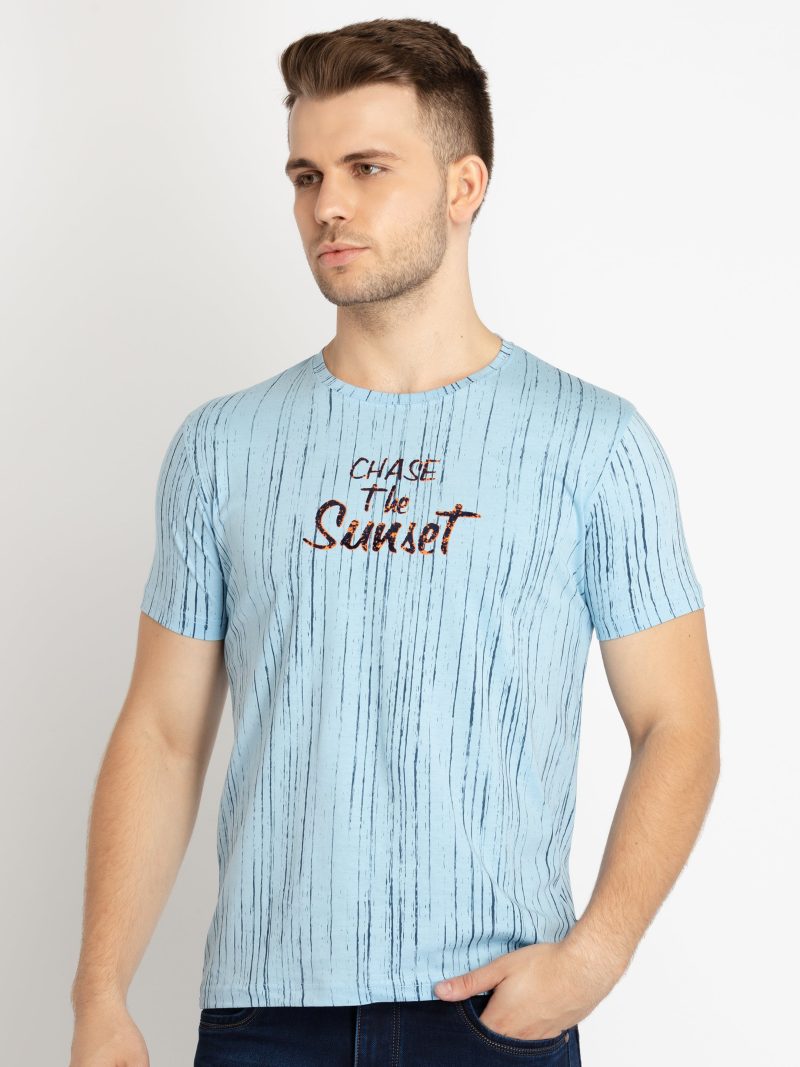 Mens Printed Round Neck T-Shirts