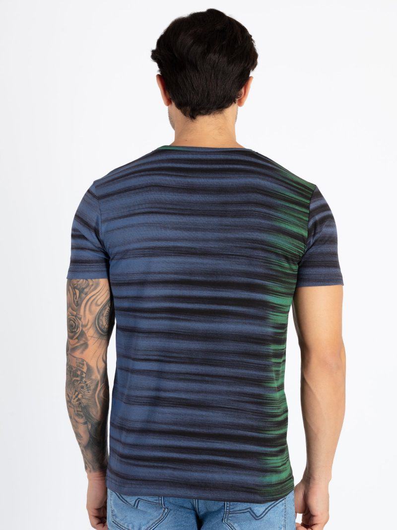 Mens All Over Printed Round Neck T-Shirt