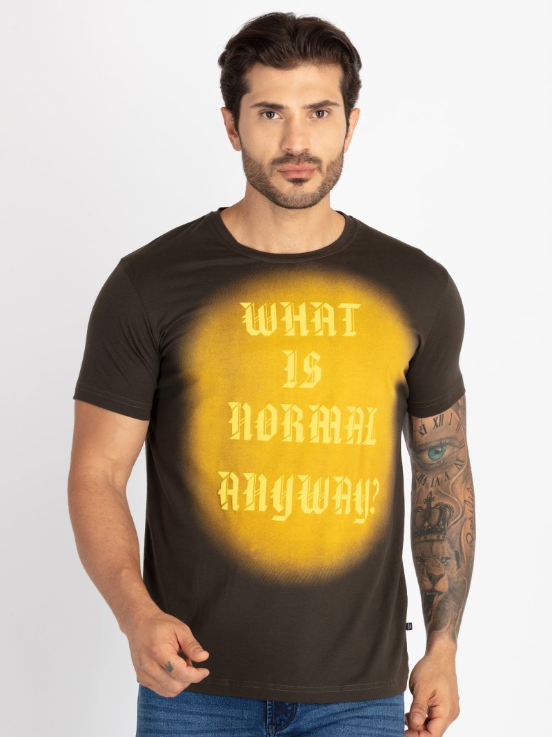 Mens Printed Round Neck T-Shirts