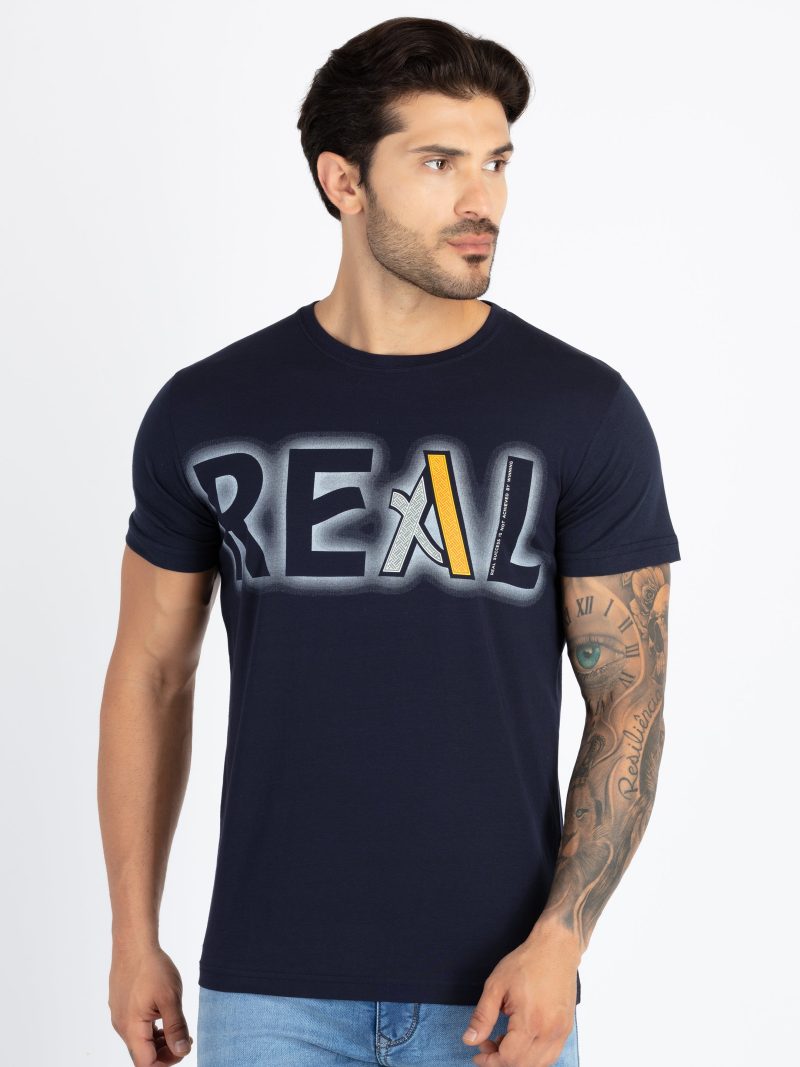 Mens Printed Round Neck T-Shirts