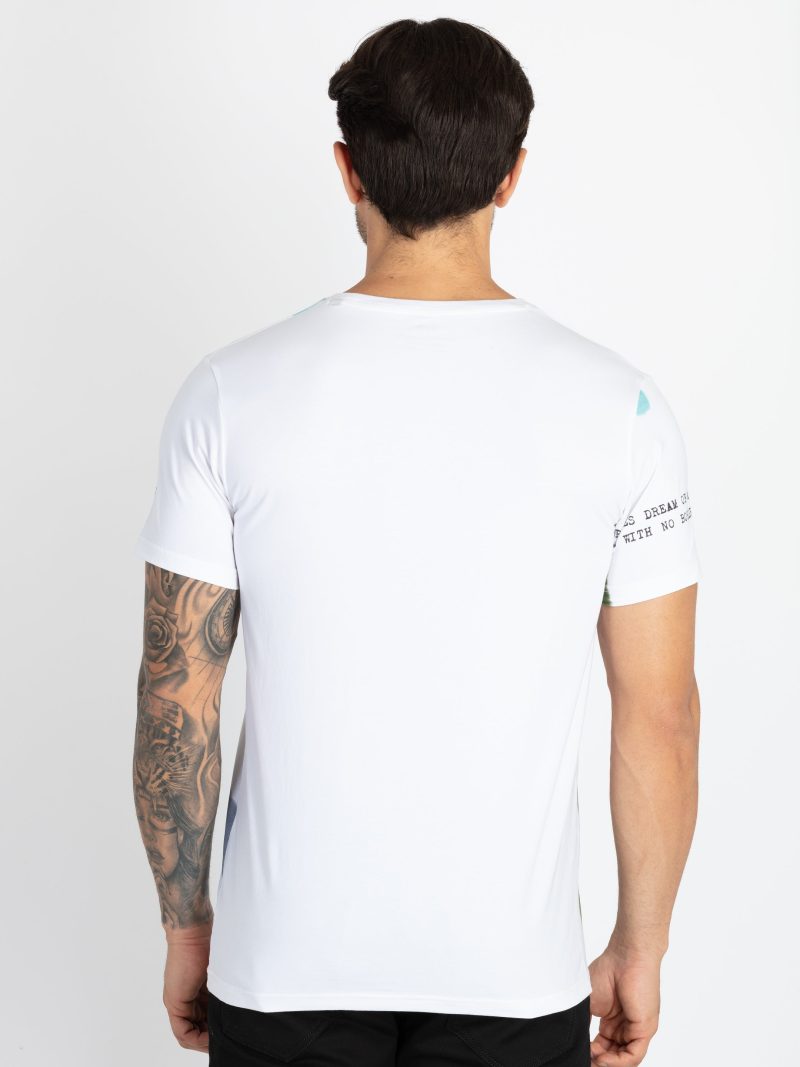 Mens Printed Round Neck T-Shirt