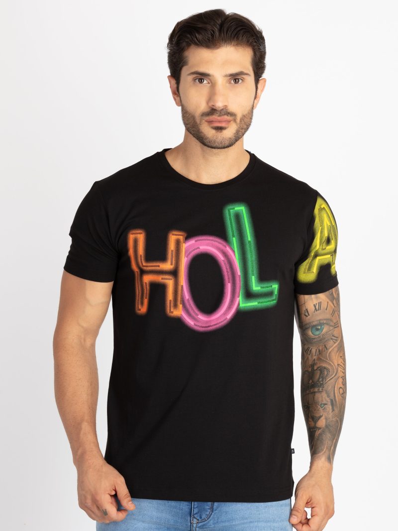 Mens Printed Round Neck T-Shirt