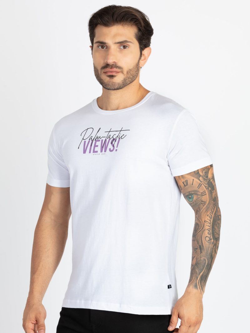 Mens Front & Back Printed T-Shirt