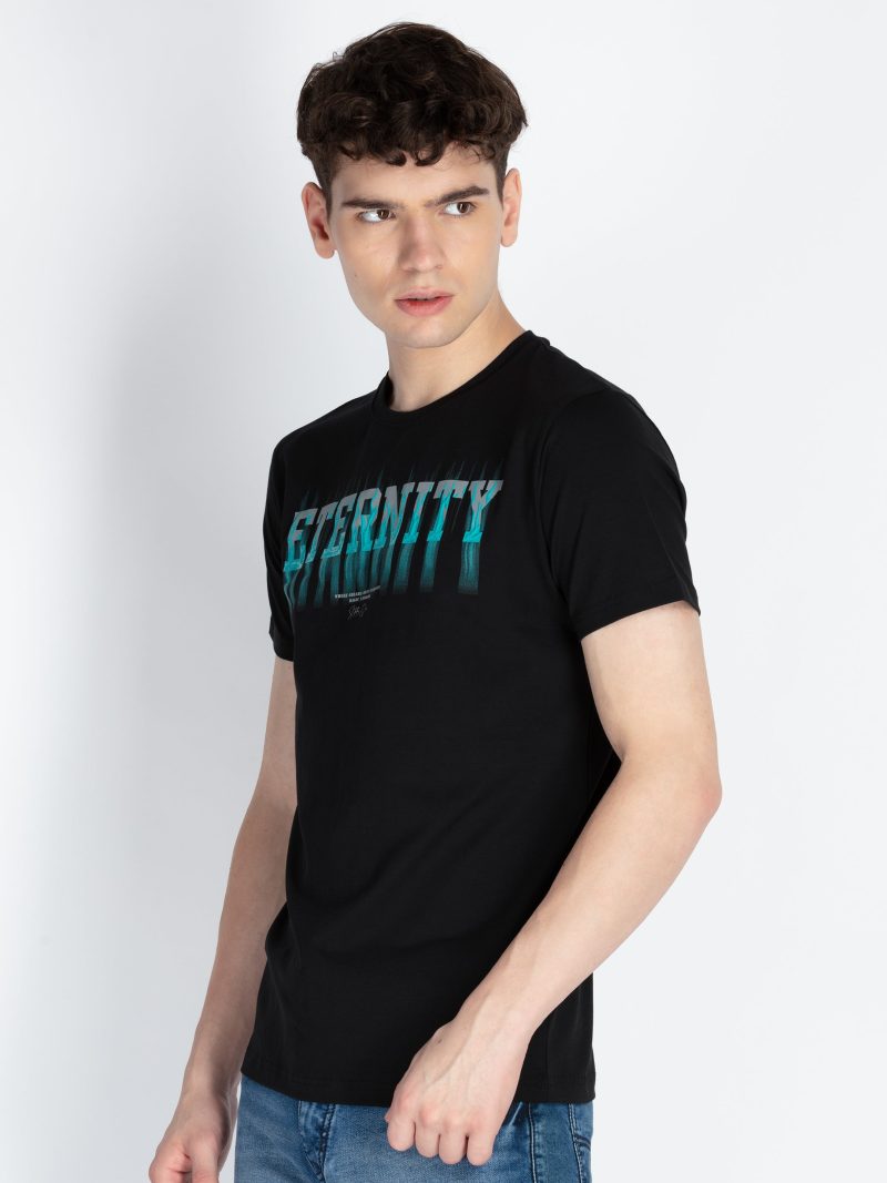 Mens Printed Round Neck T-Shirt