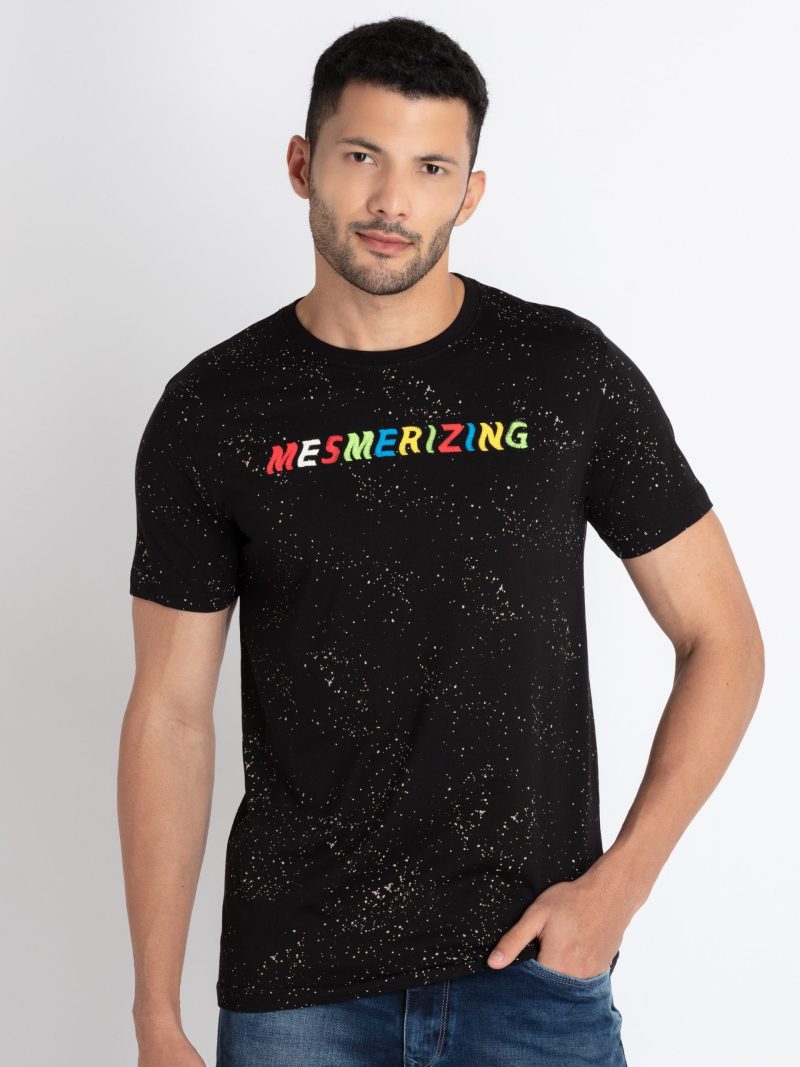 Mens All Over Print Round Neck T-Shirt