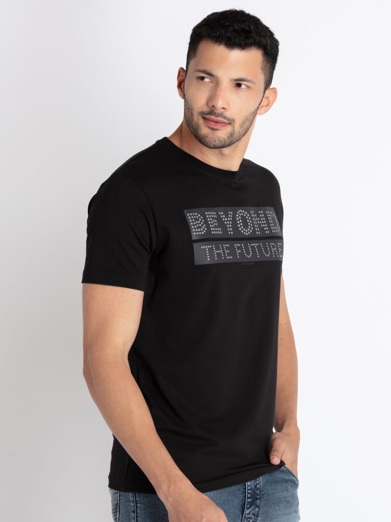 Mens Printed Round Neck T-Shirt