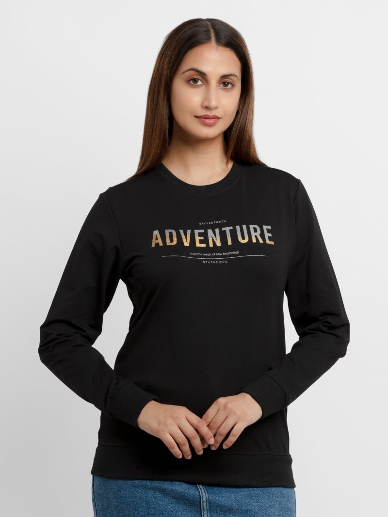 Womens Printed Lightweight Sweatshirt