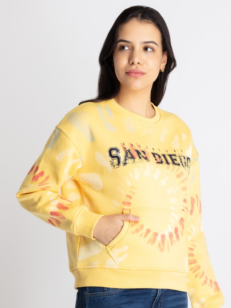 Womens All Over Printed Sweatshirt