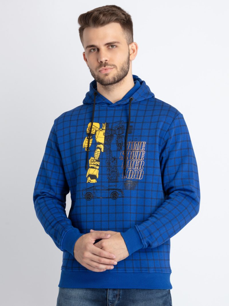 Mens All Over Printed Hooded Sweatshirt