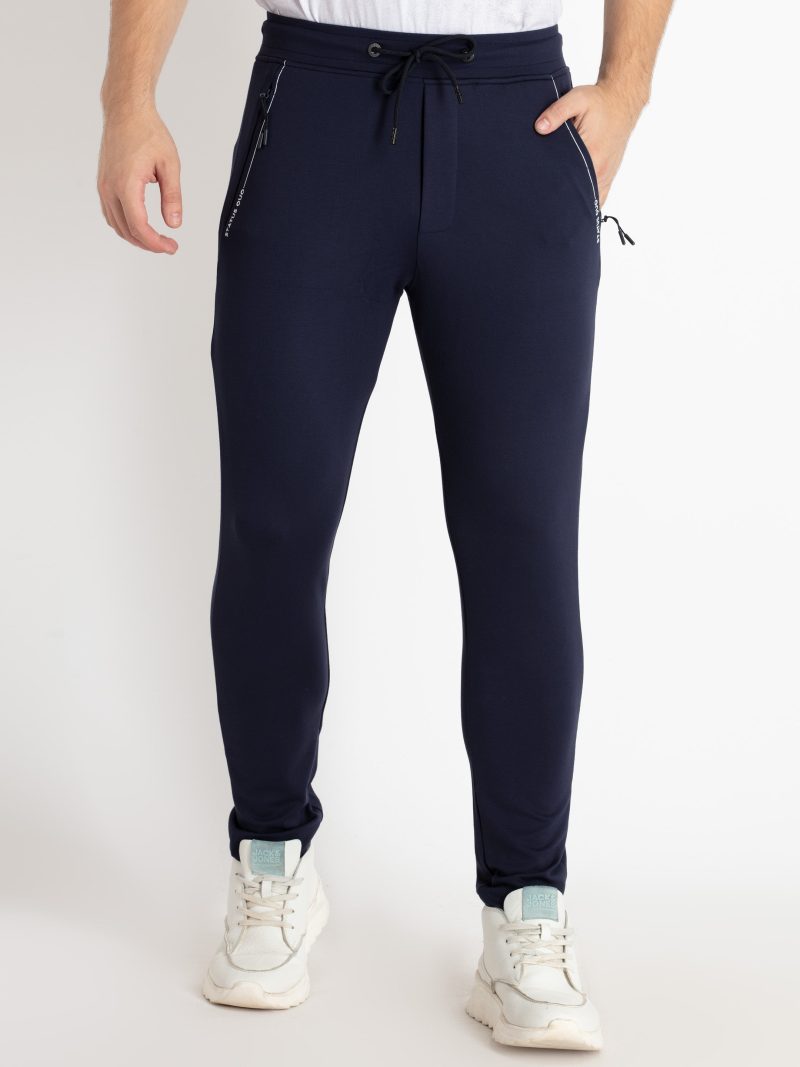 Mens Solid Regular Fit Track Pants