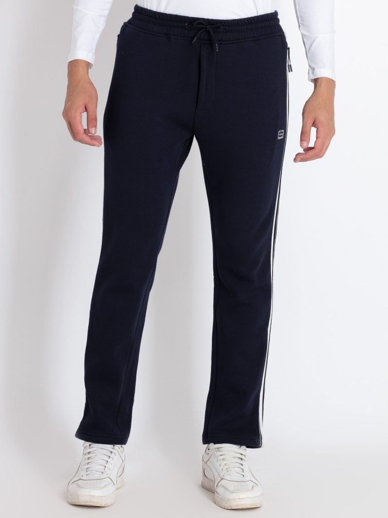 Mens Solid Regular Fit Track Pants