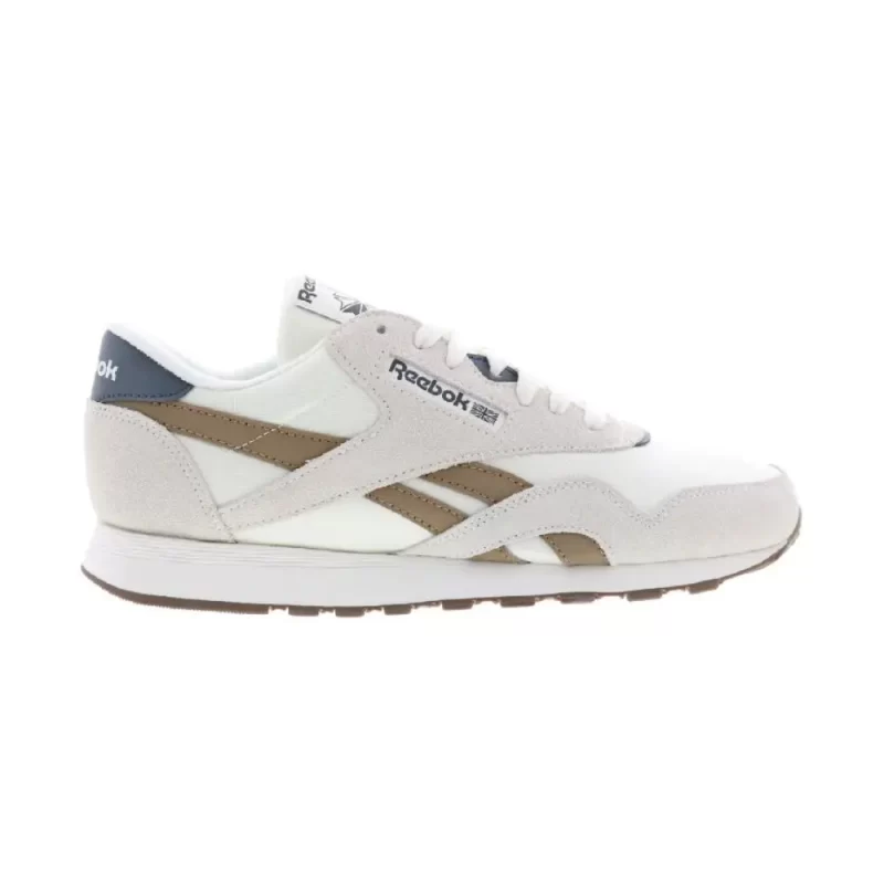 Reebok Classic Nylon Mens Beige Suede Lace Up Lifestyle Sneakers Shoes