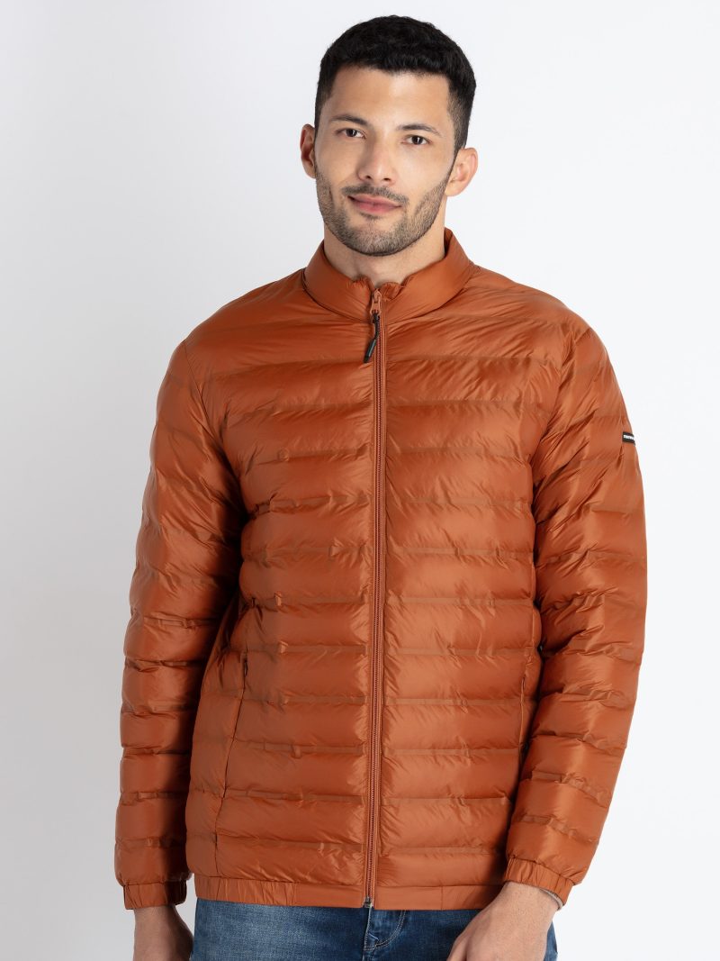 Mens Quilted Puffer High Neck Jacket