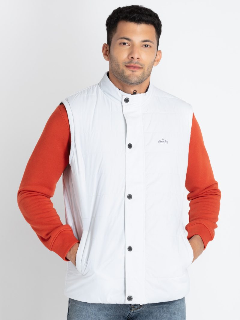 Mens Quilted Reversible High Neck Jacket