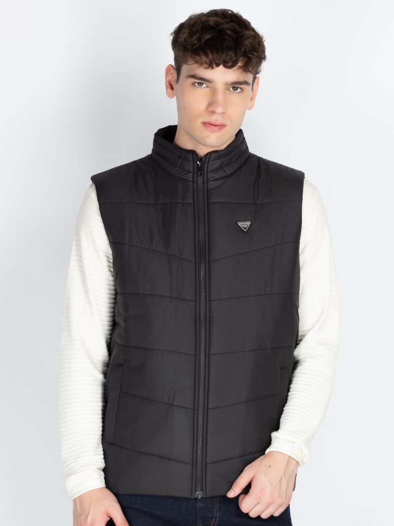 Mens Solid Open Front Jacket