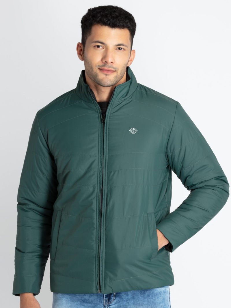 Mens Quilted Reversible High Neck Jacket