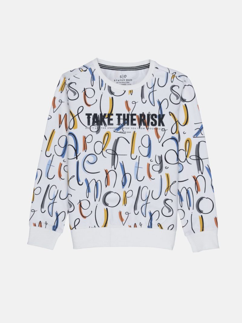 Boys Printed Lightweight Sweatshirt