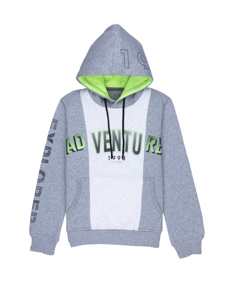 Boys Colour Blocking Hooded Sweatshirt