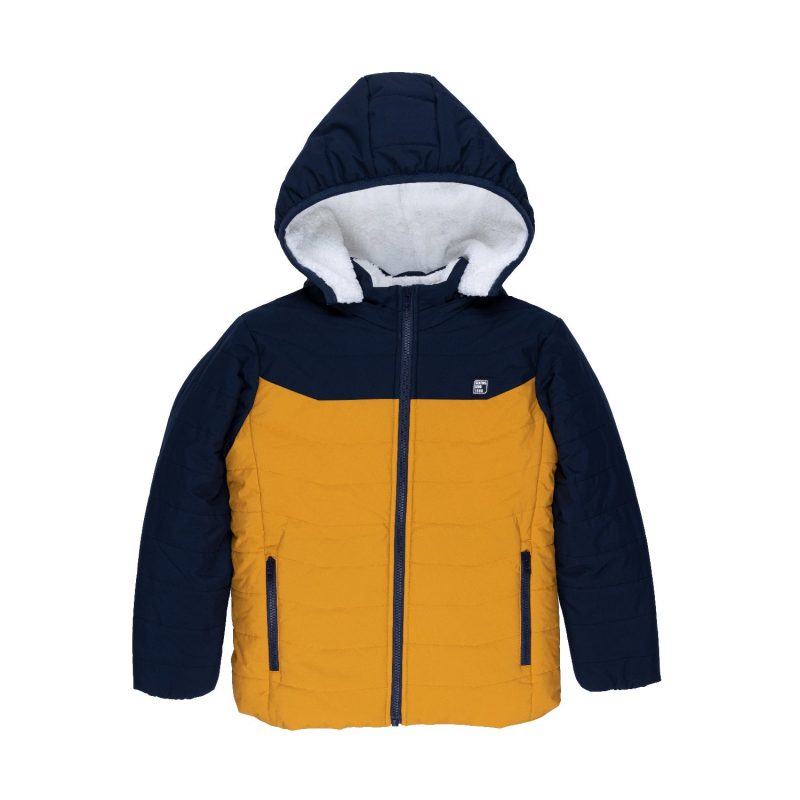 Boys Colour Blocking Hooded Jacket