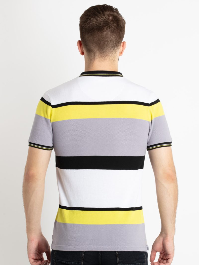 Mens Striped Polo T-Shirt