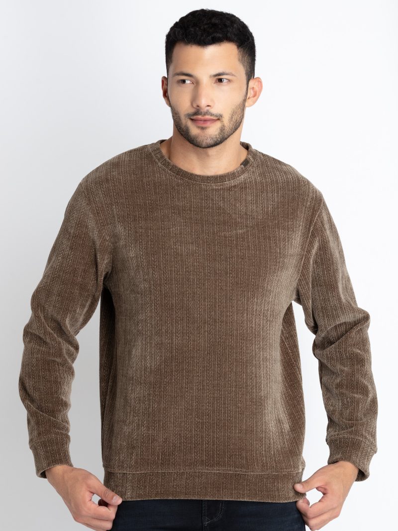 Mens Solid Lightweight Sweatshirt