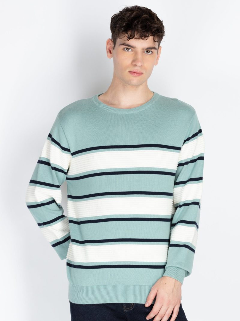 Mens Striped Sweater