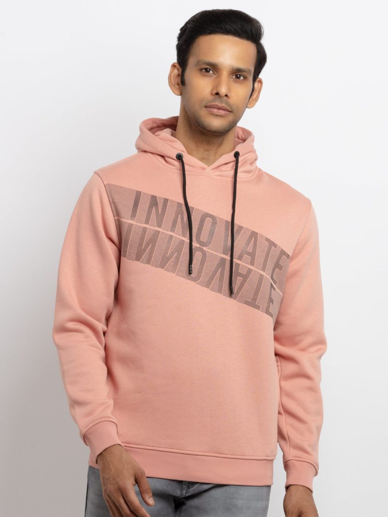 Mens Printed Hooded Sweatshirt